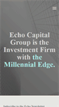 Mobile Screenshot of echocapital.com