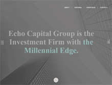 Tablet Screenshot of echocapital.com